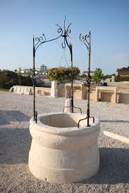 Puits De Jardin En Pierre Reconstituee Modele 1 Monobloc Pierre Reconstituee Jardins Beton Prefabrique