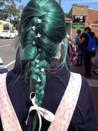 Blue Green Hair Hair Styles Green Hair Aesthetic Hair