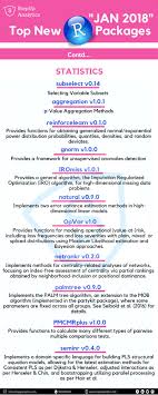 Some Great R Packages Released In January 2018 With Their Briefs Part 2 R R Packages Data Scie Data Science Collaborative Learning Science Infographics