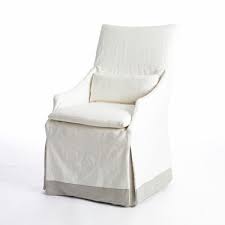 Pair Of 5203 41 Slipcovered Dining Chairs On Casters South Of Market Slipcovers For Chairs Slip Covered Dining Chairs Dining Chair Slipcovers