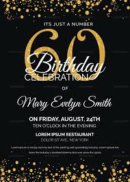 Black And Gold 60th Birthday Invitations Black And Gold 60th Birthday Party Invitation Template 60th Birthday Party Invitations 60th Birthday Invitations Party Invite Template