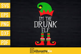 Download I M The Drunk Elf Graphic By Silhouettefile Creative Fabrica PSD Mockup Templates