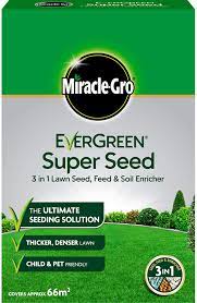 Grass does not grow well. Miracle Gro Evergreen Super Seed Lawn Seed 2 Kg 66 M2 3 In 1 Lawn Seed Feed Soil Enricher Amazon Co Uk Garden Outdoors