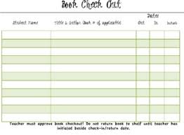 free check out chart and binder cover