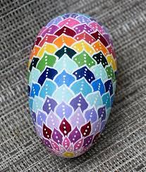 hand painted wooden easter egg with abstract design size 3 5 etsy easter egg designs easter egg painting painted wooden easter eggs
