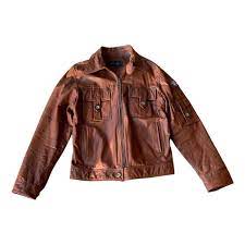 Leather Jacket Mac Douglas Brown Size 52 It In Leather 12760506