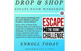 Just know that if you don't reach capacity, you could be paired with other players in the same room. Escape Room Workshop By Snapology Of Cypress The Woodlands In Houston Tx Alignable