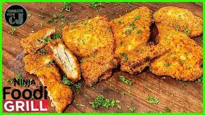 Ninja Foodi Grill Air Fried Chicken Thighs Ninja Foodi Grill Recipes Air Fried Chicken Fried Chicken Grilling Recipes