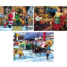 4.5 out of 5 stars. Set Of 3 Susan Brabeau 300 Large Piece Jigsaw Puzzles Spilsbury