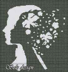 Cerca questo pin e molto altro su black and white cross stitch di natica. Simple Cross Stitch Design Black And White