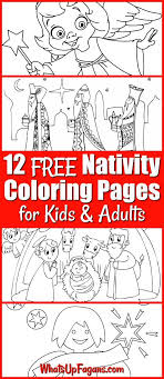 Baby jesus manger scene coloring page. 12 Free Printable Nativity Coloring Pages For Kids