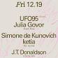 UFO95 [Live] + Julia Govor / Simone de Kunovich  event image
