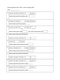 Modul latihan matematik tingakatan 2 bab 1 nombor berarah. Latih Tubi Soalan Latihan Matematik Tahun 3 Cuti Bulan Mac 2 Pdf