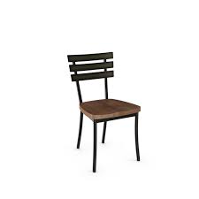 Amisco Stadium Semi Transparent With Medium Brown Wood Seat Dining Chair Set Of 2 31266 5187 The Home Depot In 2020 Metal Dining Chairs Dining Chairs Solid Wood Dining Chairs
