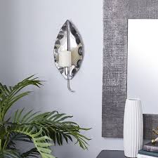 Cc home furnishings 22 sleek contemporary glass pillar candle wall sconce $105. Get The Decmode 6 W 9 H Stainless Steel Contemporary Candle Wall Sconce Silver 1 Piece From Walmart Now Accuweather Shop