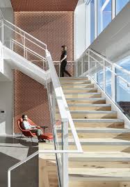 Staircase At Nvent S Minneapolis Office Staircase Design Stairs Design Commercial Stairs