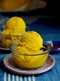 Is there mango ice cream in the usa? Mango Saffron Ginger Ice Cream Ginger Ice Cream Ginger Desserts Ice Cream Recipes Machine
