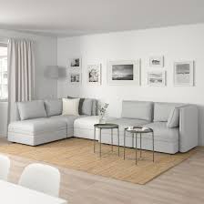 Vallentuna Modular Corner Sofa 4 Seat With Storage Orrsta Murum Light Gray White Ikea Modular Corner Sofa Vallentuna Modular Sofa