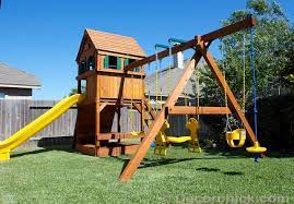 Our New Backyard Fort Decorchick Backyard Fort Swing Set Wooden Swing Set