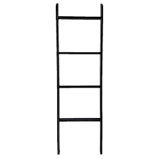 Black Metal Decorative Blanket Ladder At Home