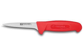 Couteau A Desosser Fischer Haccp Lame Usee 11cm Rouge