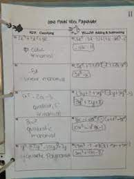 Some of the worksheets for this concept are gina wilson unit 8 quadratic equation answers pdf, gina wilson unit 8 quadratic equation answers, unit 5 homework 2 gina wilson 2012 answer key, gina wilson all things algebra 2013 answers, name unit 5 systems of equations inequalities bell, a unit plan on probability statistics, operations with. Adding And Subtracting Polynomials Worksheet With Answer Key Novocom Top