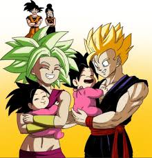 Kefla X Gohan With Kids Personajes De Dragon Ball Dragones Dibujos