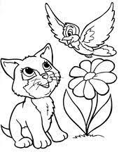 Kinder Malvorlagen Tiere Katze Vogel Blume Malvorlagen Tiere Ausmalbilder Katzen Ausmalbilder