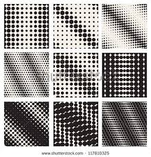 Black And White Camouflage Tattoo Set Of Nine Seamless Patterns Diagonal Dots Vector Repeating Texture Geometric Mesh Seamless Patterns Tattoo Background Pattern Illustration