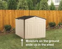 Can you put a plastic shed base on grass?