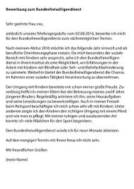 Wie findet ihr meine bewerbung? Bundesfreiwilligendienst