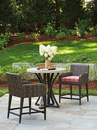 The Cypress Point Ocean Terrace Collection From Tommy Bahama Outdoor Features A Distinctive V Pattern Of All Weather Woven Cypress Point Outdoor Wicker Outdoor