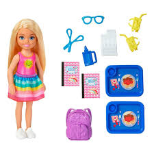 Maquillaje, moda, peluquería, decoración, príncipes, princesas y romance. Muneca Barbie Chelsea Set De Juego Escuela Club Chelsea Sears