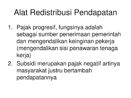 Selain semua program yang dilakukan pemerintah, kita secara pribadi juga dapat melakukan redistribusi pendapatan dengan cara berbagi. Redistribusi Pendapatan Ppt Download