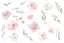 Blush Pink Watercolor Flowers Png Watercolor Flowers Pink Watercolor Vintage Business Card Design