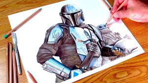 Mandalorian Drawing Pencil Drawings Colored Pencil Drawing Colored Pencils