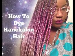 Synthetic braids are easy to manage as well as stylish, with so many different types of braids, you'll surely find the right style for you. How To Dye Kanekalon Hair Youtube