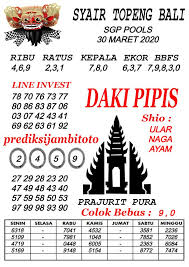 Forum Syair Sgp Pools Akurat 30 Maret 2020 Di 2020 Topeng Sydney Bali