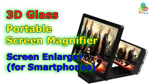 Eating right doesn't have to be hard. 3d Glass Portable Screen Magnifier Enlarge Foldable Stand Holder Youtube