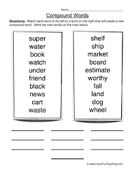 Learning vocabulary is essential for learning any language, but it can be difficult to memorize without resources. Create Compound Words Worksheet Have Fun Teaching