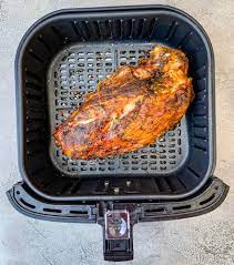Place the lower rack in the air fryer and spray with oil. Easy Air Fryer Turkey Breast Video