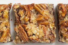 Flaky shortbread crust with pecans and a creamy filling. German Chocolate Pecan Pie Bars Bake Or Break