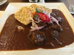 Beef goulash (hovězí guláš) one of the top three national dishes in the czech republic. Beef Goulash And Bread Dumplings Como Restaurant Prague Czech Republic Food Culinary Bread Dumplings