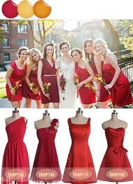 Samba Red Orange Wedding Fall Bridesmaid Dresses Inspiration Lose The Orance And Use Lt Gre Fall Bridesmaid Dresses Bridesmaids Dress Inspiration Bridesmaid