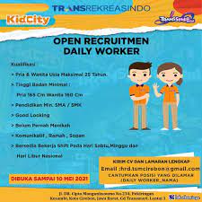 Flexible working to attend jab appointments and paid time off for side effects are two of the measures being used by companies to encourage employees to have the coronavirus vaccination. Kidcity And Trans Studio Mini Cirebon Membuka Lowongan Pekerjaan Dengan Posisi Daily Worker Di Bulan Mei 2021