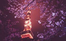 Wallpapers For Japanese Cherry Blossom Wallpaper Anime Tokyo Tower Tokyo Night Tower