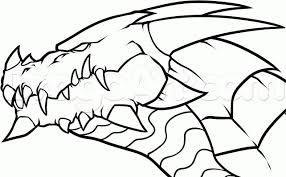 To draw a dragon, first decide whether you want to draw a cartoon dragon, which will have lots of simple curved lines, or a realistic dragon, which will have more complicated angled lines. Simple Dragons To Draw How To Draw A Dragon Breathing Fire Easy Easy To Draw Dragons Dragon Sketch Simple Dragon Drawing Easy Dragon Drawings