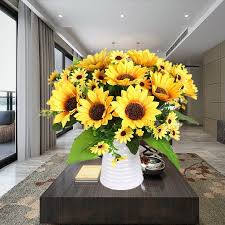 Back to top of the page for chinese sunflowers. Hot Sale Artificial Flower Sunflower Bouquet Fake Flower Silk Flower Plastic Flowers Single Sunflower Ornamental Flower Shopee Malaysia