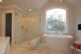 Frameless Shower Door With Bench Next To Tub Glass Shower Glass Shower Doors Shower Doors