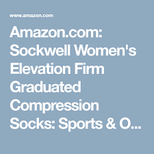 Amazon Com Sockwell Women S Elevation Firm Graduated Compression Socks Sports Outdoors Graduated Compression Compression Socks Sockwell